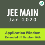 JEE Main Jan 2020 application window till October 10th